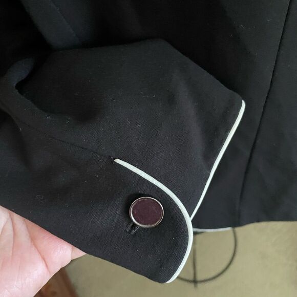 Talbots Women’s 12P Black Open Front Career Blazer Jacket - Picture 4 of 10